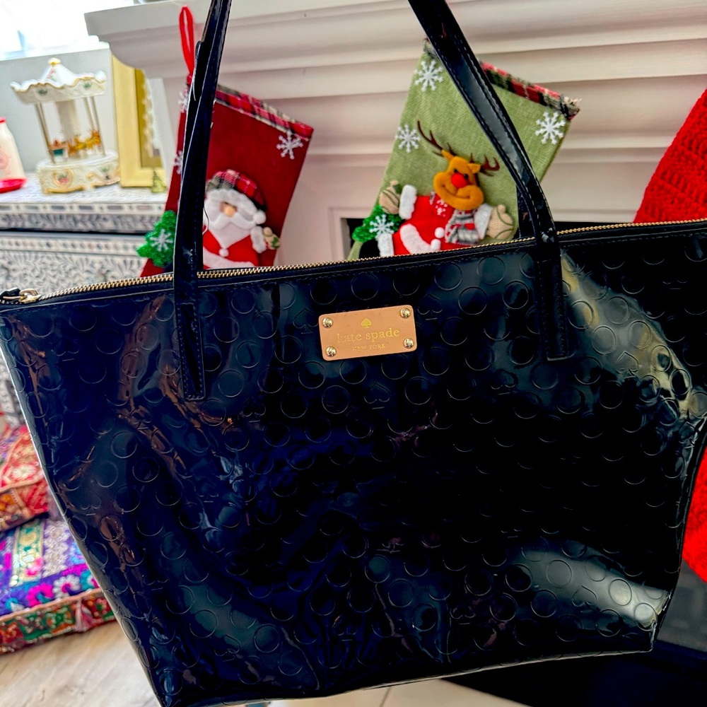 Large black Kate Spade tote